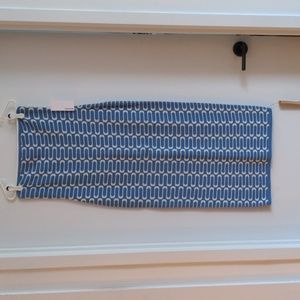 Reformation poolside pattern strapless dress